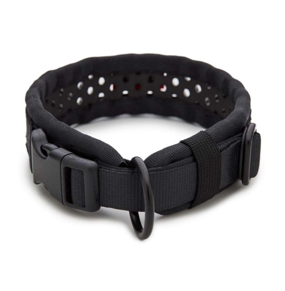 SOFTY Halsband | Länge: 40-46cm | Breite: 3,3cm | Farbe: schwarz/schwarz